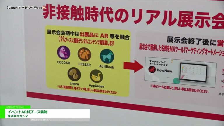 [Semana de Marketing do Japão [Primavera] 2022] Decoração de estande com evento AR - Kashima Co., Ltd.