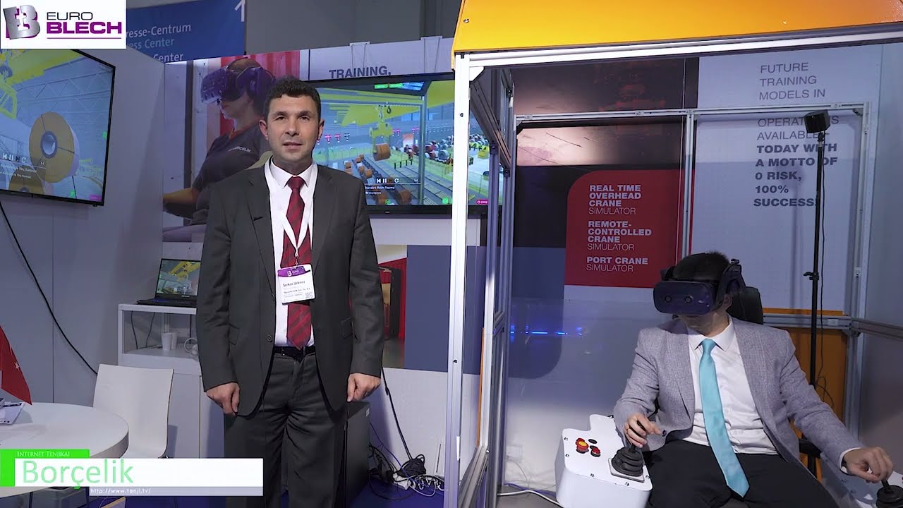 [EuroBLECH 2022] Treinamento de VR para operadores de guindastes - BORÇELİK Empresas e Produtos em Exposição