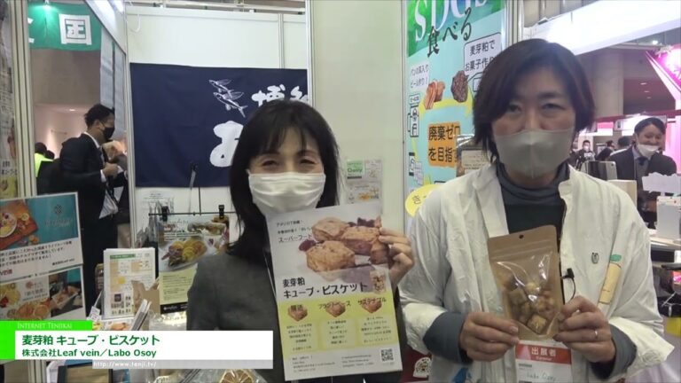 [57ª FEIRA DE SUPERMERCADOS 2023] Cubo de Farinha de Malte e Biscoito - Nervura da folha/Labo Osoy Co., Ltd.
